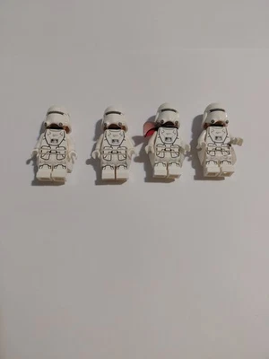 LEGO Minifigure First Order Snowtrooper with Backpack Star Wars (Lot Of 4) - Image 1 of 2