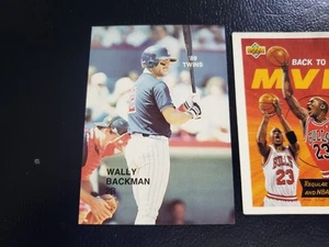 Wally Backman Minnesota Twins 1989 FULL SIZE ODDBALL - Picture 1 of 2