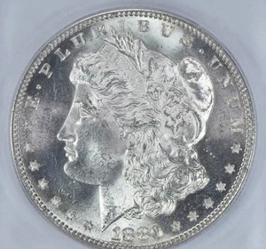 1880-S Morgan dollaro d'argento MS63 ICG - Foto 1 di 3