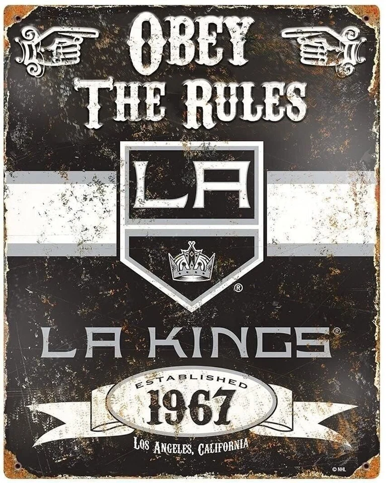 Los Angeles Kings Large 14.5x11.5 Inch Heavy Duty Metal Wall Pub Sign... - Image 1 of 1