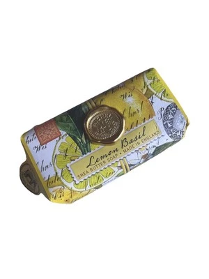 Michel Design Works Large 8.7 oz Artisanal Bar Bath Soap Lemon Basil - NEW - Image 1 of 4