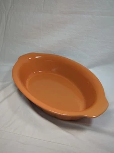 Cerutil Steinzeug Senf Orange Backform Auflaufform Sammlerstück Serviergeschirr Vintage - Bild 1 von 6