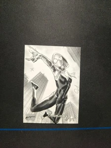 #72 Ghost-Spider 2024 SkyBox Masterpieces Nahuel Grego Preliminary Art A1 - Picture 1 of 2