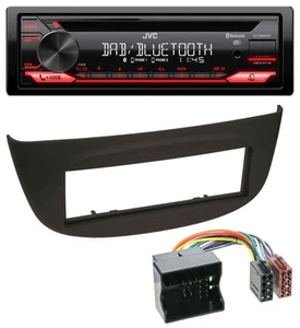 JVC CD DAB USB Bluetooth MP3 Autoradio für Renault Twingo (07-14) schwarz - Bild 1 von 7