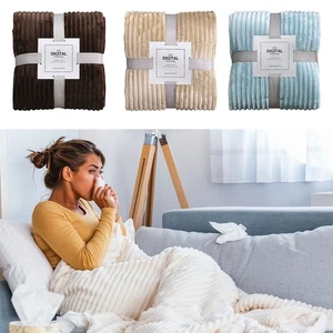 Cotton Throw Blanket Spandex Conditioning Quilt Home Office - Picture 1 of 12