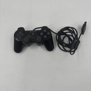 Sony Playstation 2 PS2 Dualshock Controller Black SCPH-10010 FOR PARTS - Picture 1 of 5