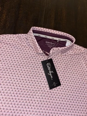 Walter Hagen Performance 11 Carolina Cocktail Polo Pink Tulip Size Small NWT! - Image 1 of 3