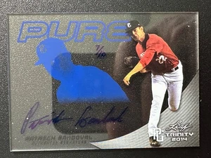 2014 Leaf Trinity Pure BLUE AUTOGRAPH Patrick Sandoval  Guaranteed #07/10    -75 - Picture 1 of 2