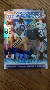 2000 Topps Finest - Finest Moments Refractor #FM16 Torry Holt Rams - Picture 1 of 2