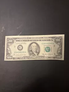 Lightly Circulated Small Head $100 bill (One Hundred Dollar Bill) - Series 1985 - Picture 1 of 2