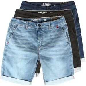 Sublevel Herren Chino Shorts kurze Hose Bermuda Jogger Sweat Jeans - Bild 1 von 7