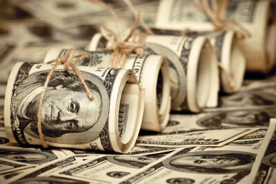 Rolled Up Dollar Money Design Art Wall - POSTER 20x30 - Image 1 of 4