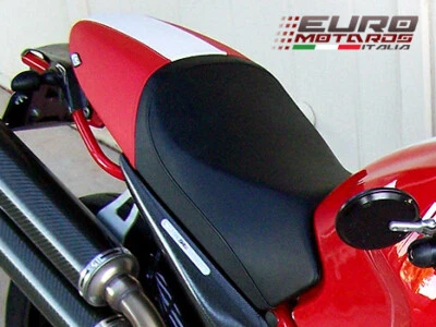 Cubierta de asiento a rayas estilo Luimoto Corse S4R 5 colores para Ducati Monster 2000-2007 Foto 1 de 3