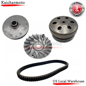Primary Secondary Driven Clutch Pulley Belt For Linhai 400cc Bighorn ATV UTV NEW - Picture 1 of 24