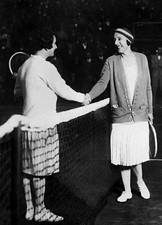 Suzanne Lenglen And Mary K Browne 1926-1927 Historic Old Photo