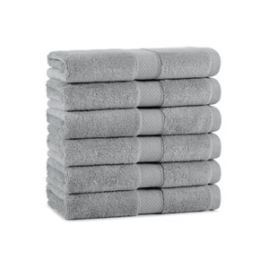 Paquete de 6 toallas de mano de algodón egipcio, opciones de color. Toalla de baño suave de 16x30 pulgadas - Imagen 1 de 32