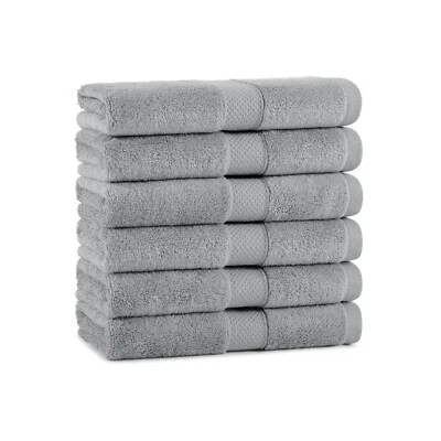Egyptian Cotton Hand Towel 6-Pack, Color Options. 16x30 in., Soft Bathroom Towel - Image 1 of 4