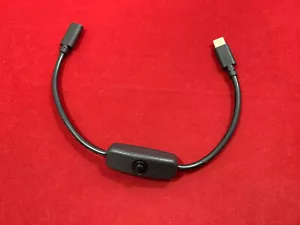 Button Switched USB C Power ON/OFF lead (Data not connected) Raspberry Pi 4 or 5 - Picture 1 of 5