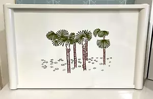 Vintage Guzzini Melamine TV Bed Tray - Palm Tree By Duedi Italy 1970’s RARE - Picture 1 of 9