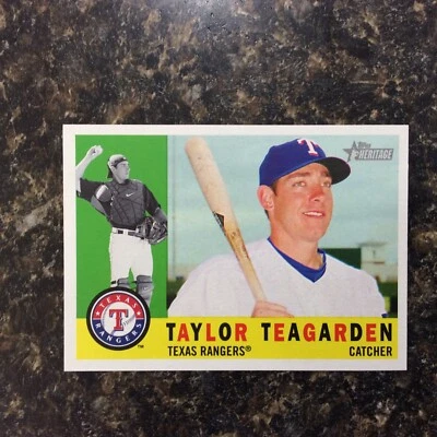 2009 Topps Heritage #403 Taylor Teagarden Texas Rangers - Image 1 of 2