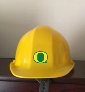 Oregon Ducks Mascot NFL Football Team Yellow V-Gard Construction Hard Hat - Picture 1 of 1