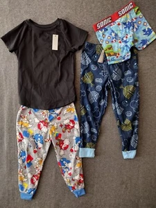 4-Pack Assorted Branded 2 Pajama Pants + T-shirt + Briefs Boys XS 4-5 - Picture 1 of 11