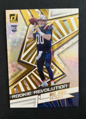 2021 Donruss Football MAC JONES Rookie Revolution #REV-MJO Rookie Card Patriots - Image 1 of 2