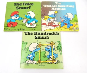 2D Set Of 3 Smurf Books PEYO Random House 1980's - Imagen 1 de 6