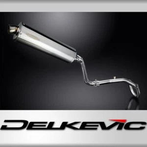 HONDA CRF250L 2017-2020 FULL EXHAUST SYSTEM 450mm STAINLESS OVAL BSAU SILENCER - Picture 1 of 4