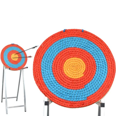 50CM Archery Straw Target Board Solid Bow Arrow Shooting Darts Practice Sports - Image 1 of 4