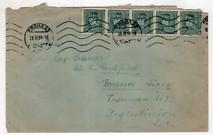 CHECOSLOVAQUIA A ARGENTINA, 1939, CUBIERTA, ¡MUY BONITA! - Imagen 1 de 2