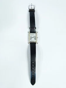 Visage Womens 09925 Analog Watch w/ Swarovski Stones & Black Leather Band - Picture 1 of 7