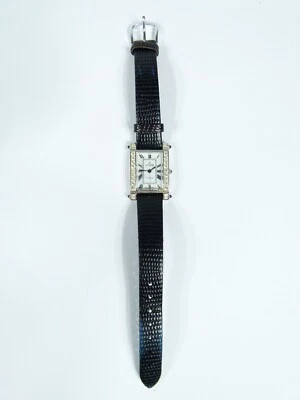 Reloj analógico Visage 09925 para mujer con piedras de Swarovski y correa de cuero negro Foto 1 de 4