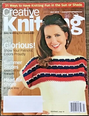 CREATIVE KNITTING MAGAZINE JULY 2010 - ATTN: Both Covers are Damaged (see pics) - Image 1 of 2