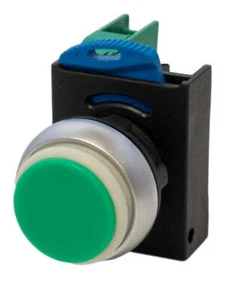 SUNS PB22-EP-G-P5-W 22mm Pushbutton IP69K Extended Operator Green 1NO - Picture 1 of 1