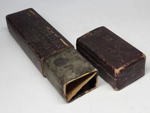RARE Antique F. HERDER A. SOLINGEN Original Empty BOX For Two Straight Razors - Picture 1 of 12