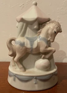Vintage Ceramic Coin Bank  Pony or Horse & Circus Tent - Picture 1 of 7