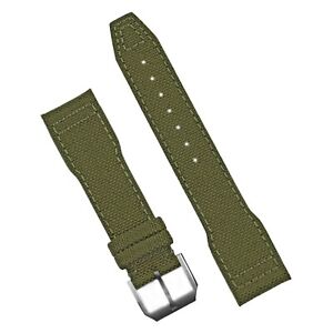B & R Bands Combat Green Cordura Pilot Style Watch Band Strap 20mm 21mm 22mm