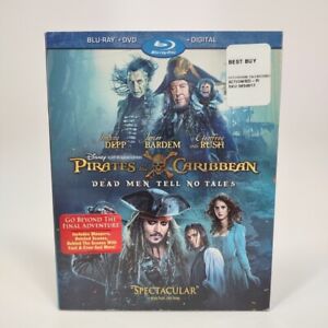 Pirates Of The Caribbean: Dead Men Tell No Tales Blu-ray + DVD W/Slipcover NEW