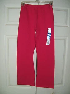 Hanes Medium (7-8) Pink Posey Girl's Soft Sweats Sweatpants (NEW) - Picture 1 of 6