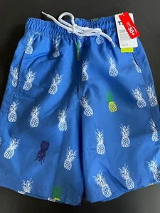 TSLA Swim Board Beach Trunks Boys Sz 6 Blue Quick Dry UPF 50 FREE SHIPPING - Picture 1 of 5