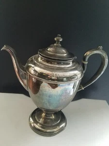 Vintage 9 inch Pairpoint best silverplate coffee pot coffeepot - Picture 1 of 5
