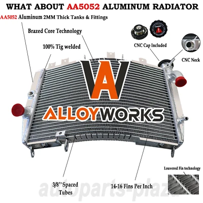 39061-1248 ALUMINUM RADIATOR FOR 1998-2003 KAWASAKI NINJA ZX-9R ZX900 Foto 1 de 4