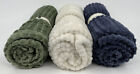 Plush Throw Blanket for Couch Sofa Bed 100% Polyester 40" x 60" White Green Blue