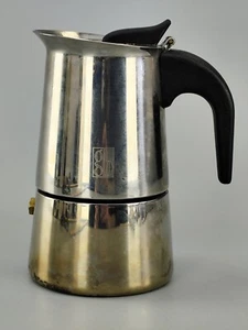 Small Guido Bregna Italian Moka Pot Espresso Coffee Maker Stove Top - Picture 1 of 11