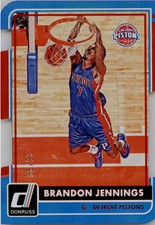 2015-16 Donruss Inspirations Pistons Basketball Card #26 Brandon Jennings /93