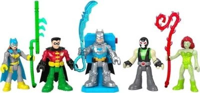 Imaginext DC Super Friends Preschool Toys Batman Battle Multipack 9-Piece Figure Foto 1 de 4