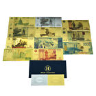 11 Stck./Set und Umschlag russische Gold- und Silberbanknoten Rubel Handwerk Unwährung