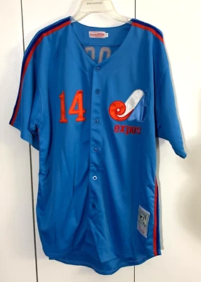 Pete Rose 1982 Montreal Expos Cooperstown Men's size 56 Jersey w/ All Star Patch - Image 1 of 4