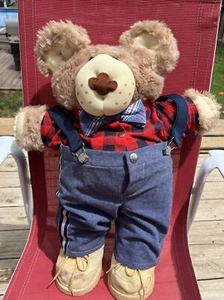 Vintage 1984 Furskins Farrell Furskin Xavier Roberts 22” Teddy Bear Postmaster - Picture 1 of 9